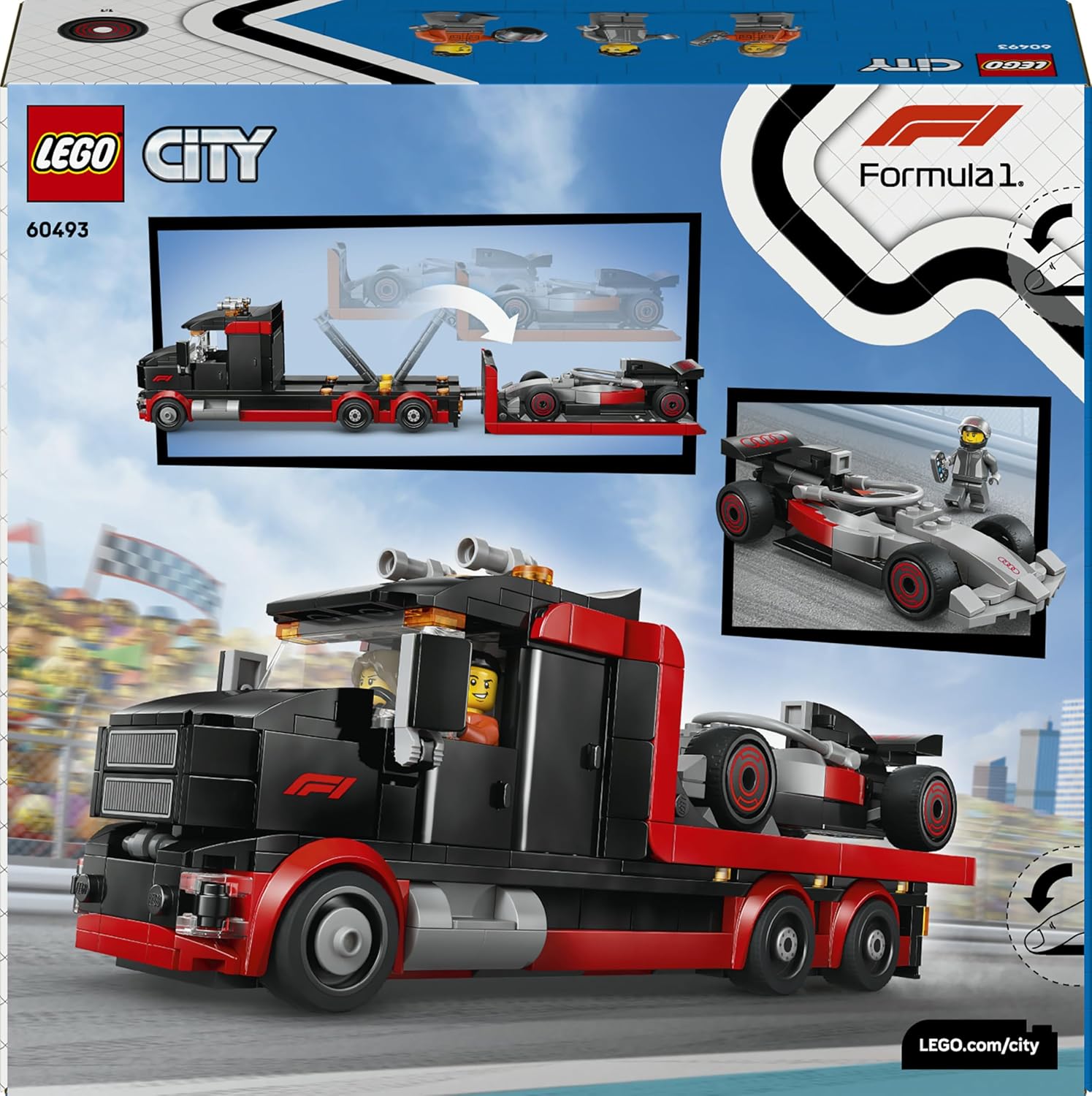 LEGO City Formula 1 - F1 Display Truck with Audi F1 Race Car - 60493