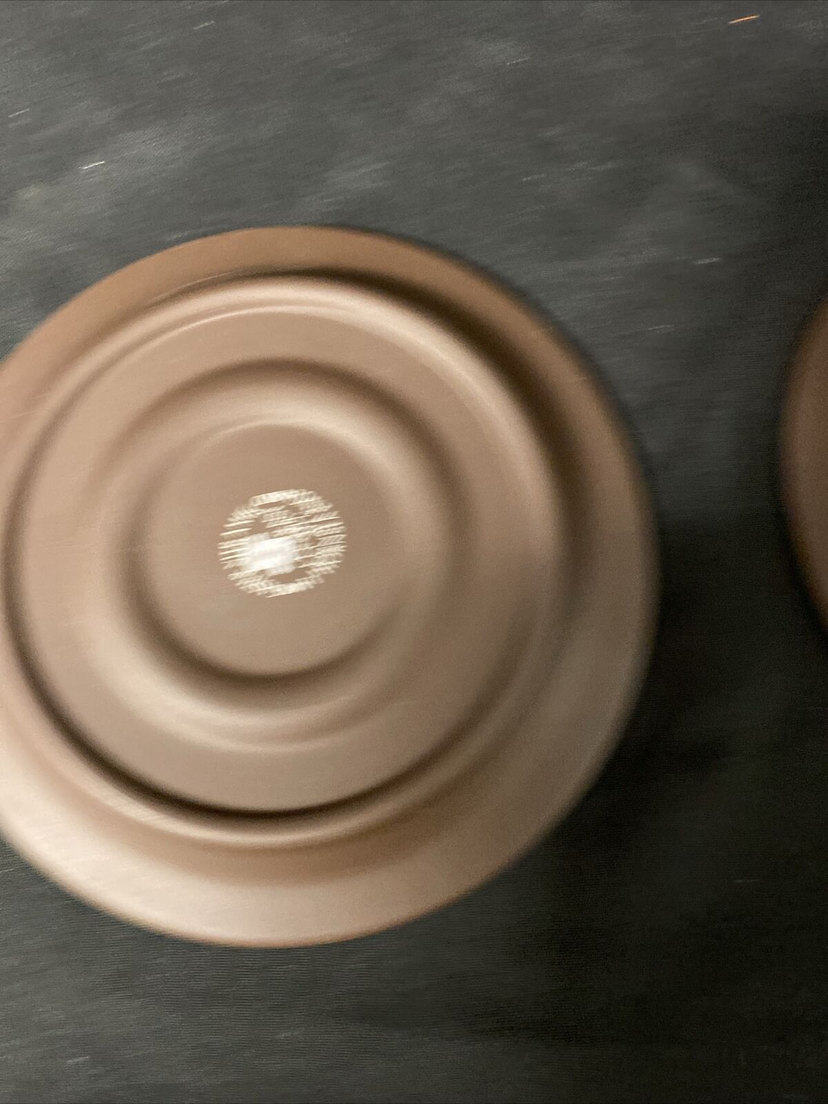 Hornsea CONTRAST Lancaster Vitramic England 2 x Saucers 76/77 (9291)