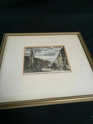 Joseph Swan 1829 Original engraving hand coloured Trongate & Argyle Street (7002