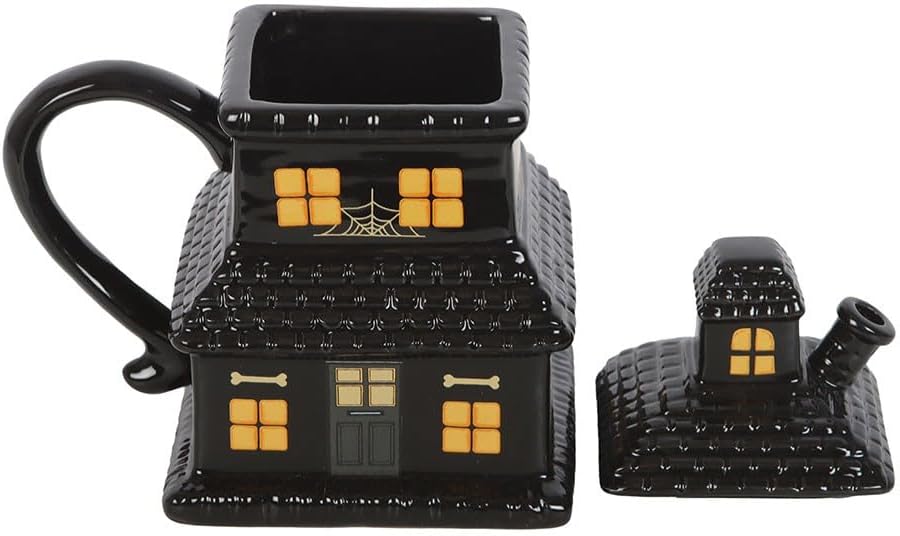 Mug Ceramic Boxed Gift - Haunted House with lid 
