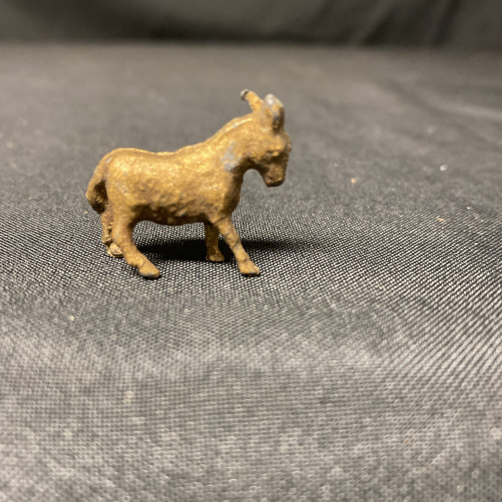 Brass or lead Goat Animal Very Small 1" wide rare little item - (1731)