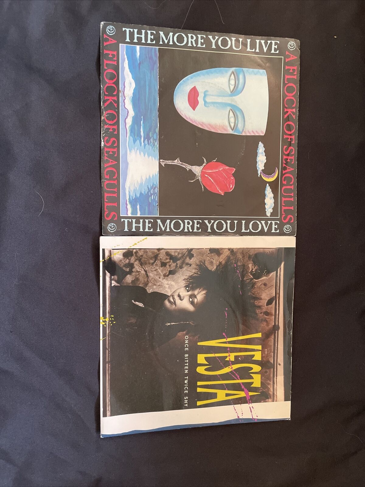 Vintage 1980's 7" Singles x12 Vesta Slick Divine Gap Band Kim Wilde + More (8356