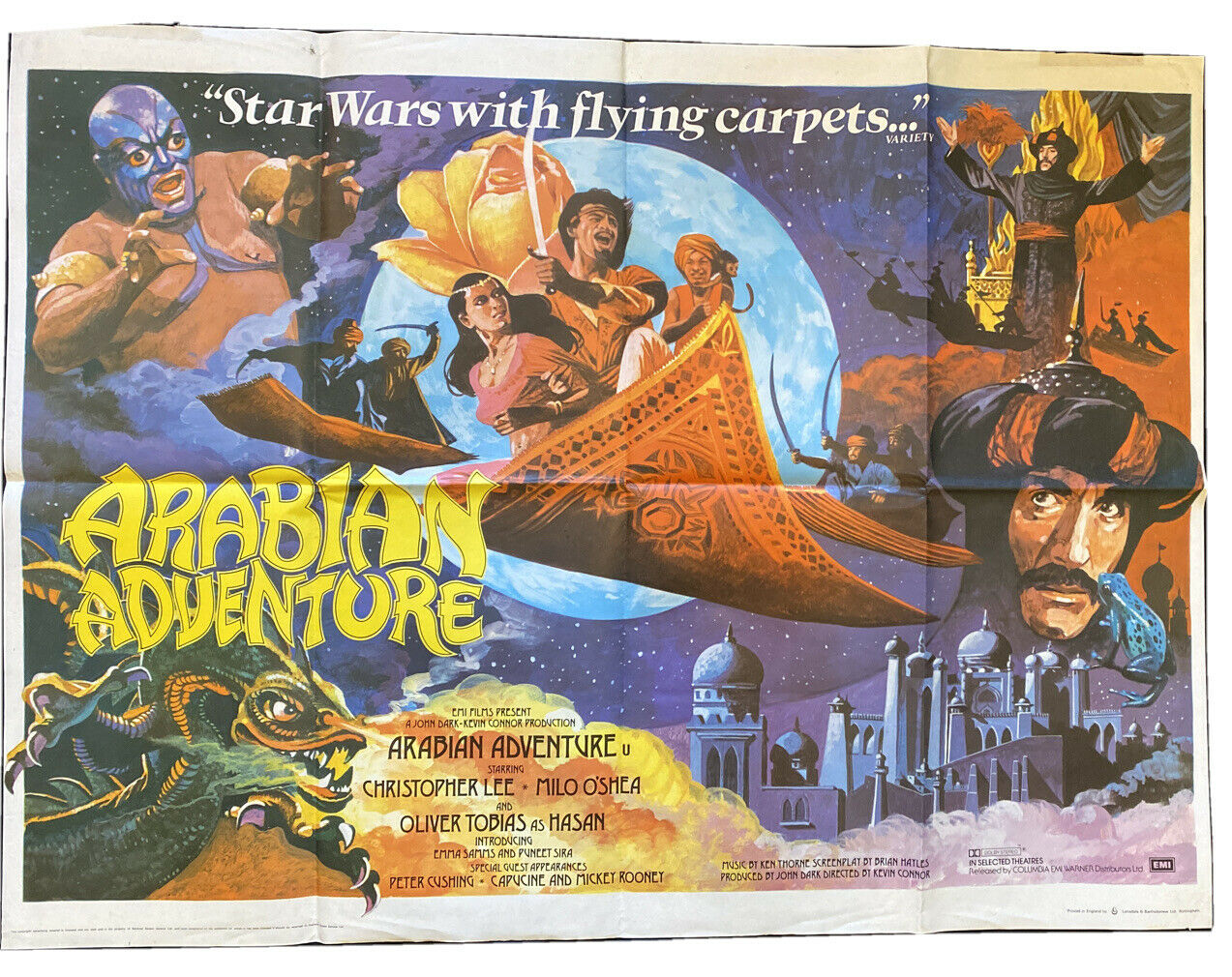 ORIGINAL UK QUAD POSTER - Arabian Adventures - 1979 30" x 40" - (6542)