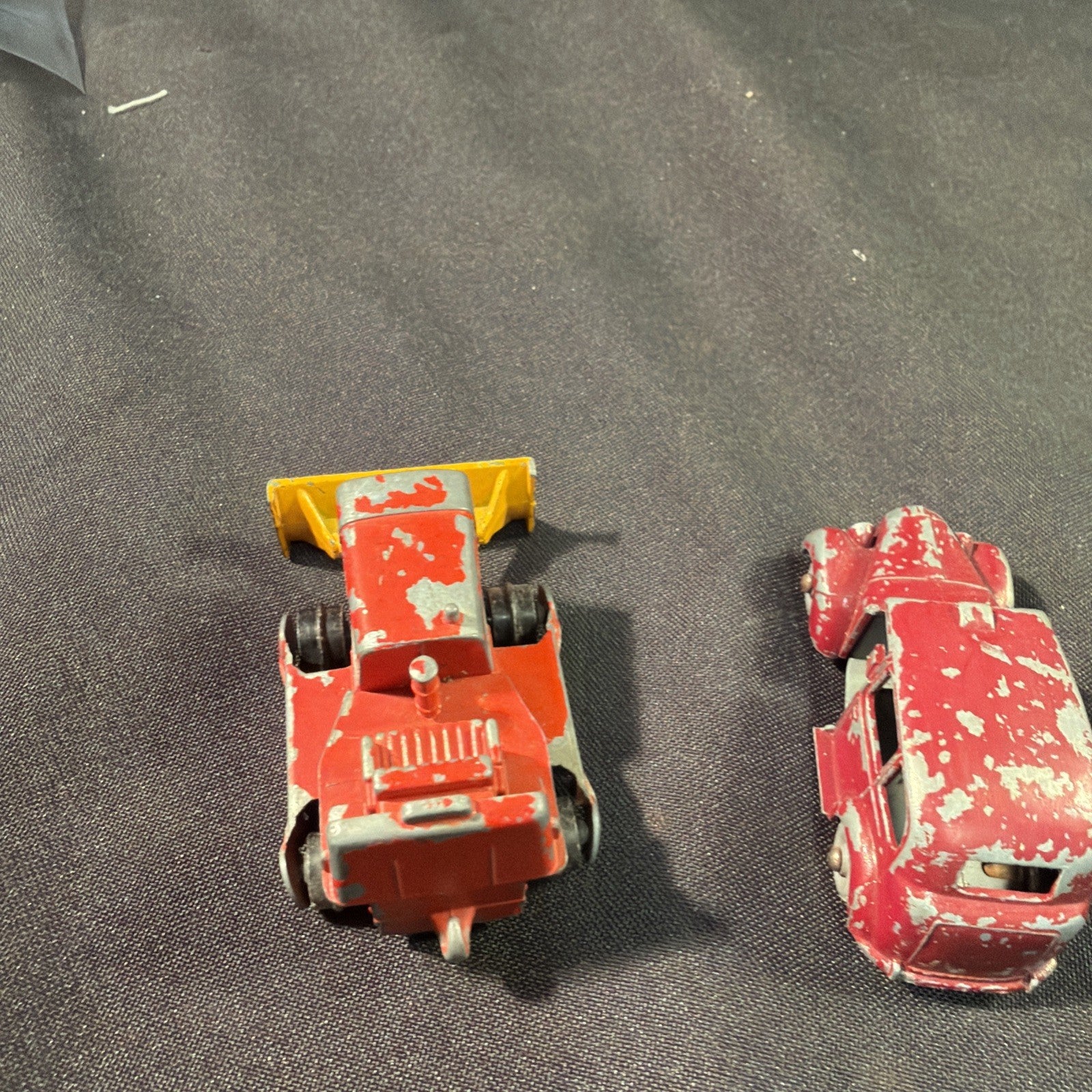 Matchbox Lesney Vintage Die Cast Toy lot x 4 Spitfire Scammell Austin Case Tractor - (2047)