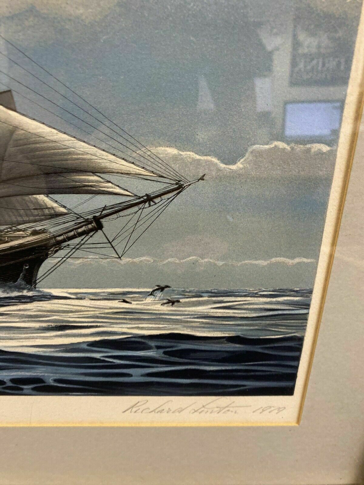 Richard Linton Australian Original Signed Framed Lithograph China Bound  (7367)