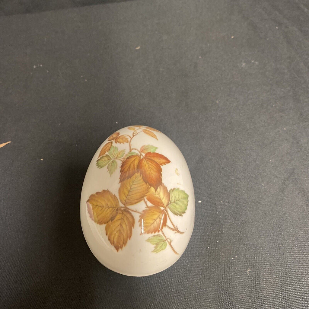 Trinket Box EGG - Bone China Made in England by Rosanne Egg - (9199)