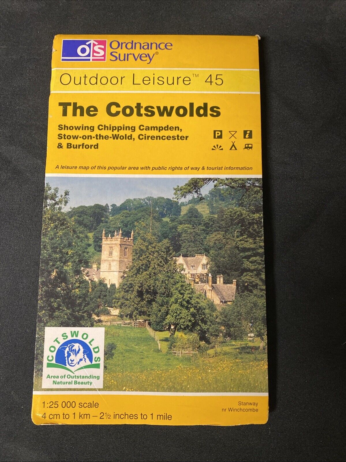 OS Map The Cotswolds Outdoor Leisure 45 1:25 Scale - (5789)