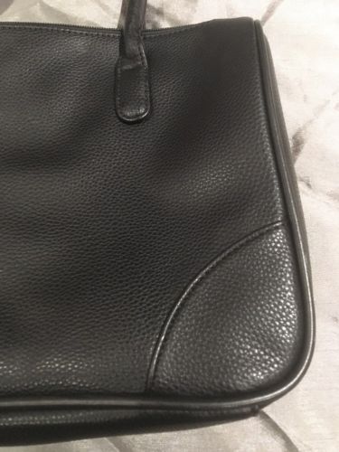MONARCH Airlines Collectible Air Host Black Leather Effect Handbag Great Cond