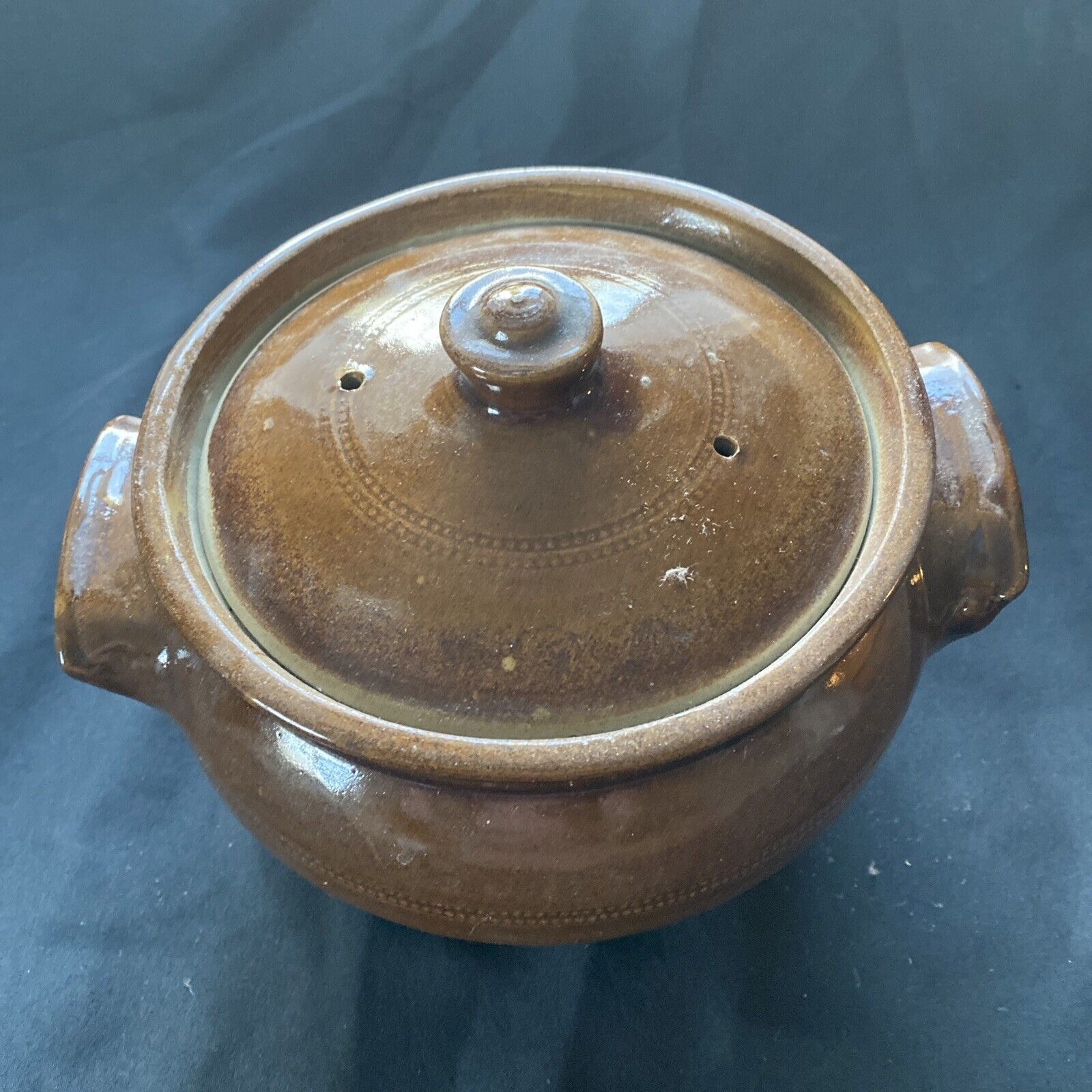 Pearsons of Chesterfield Casserole pot with lid Vintage 70's - (9602)