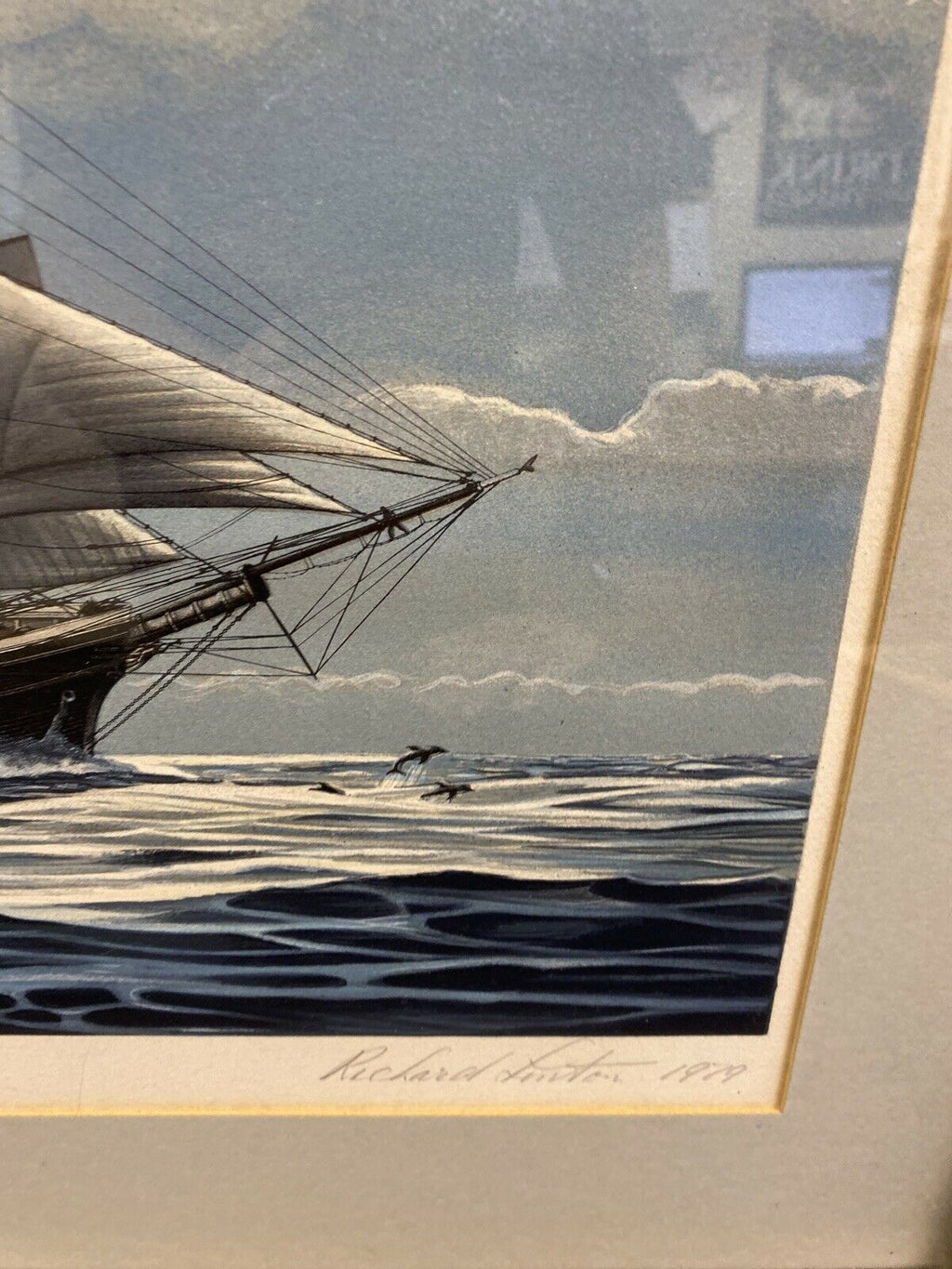 Richard Linton Australian Original Signed Framed Lithograph China Bound  (7367)