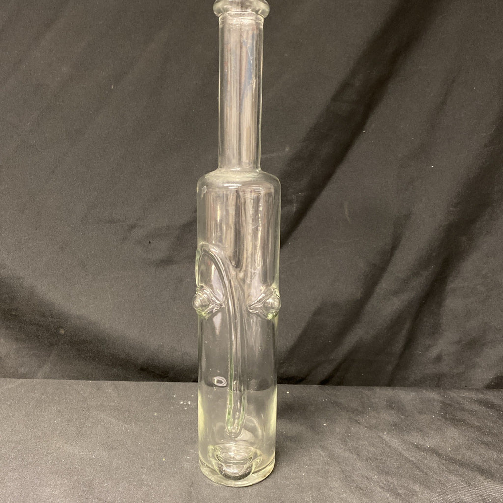 Italian Depose Klefla Glass Face Bottle tall 35cm rare - (1643)