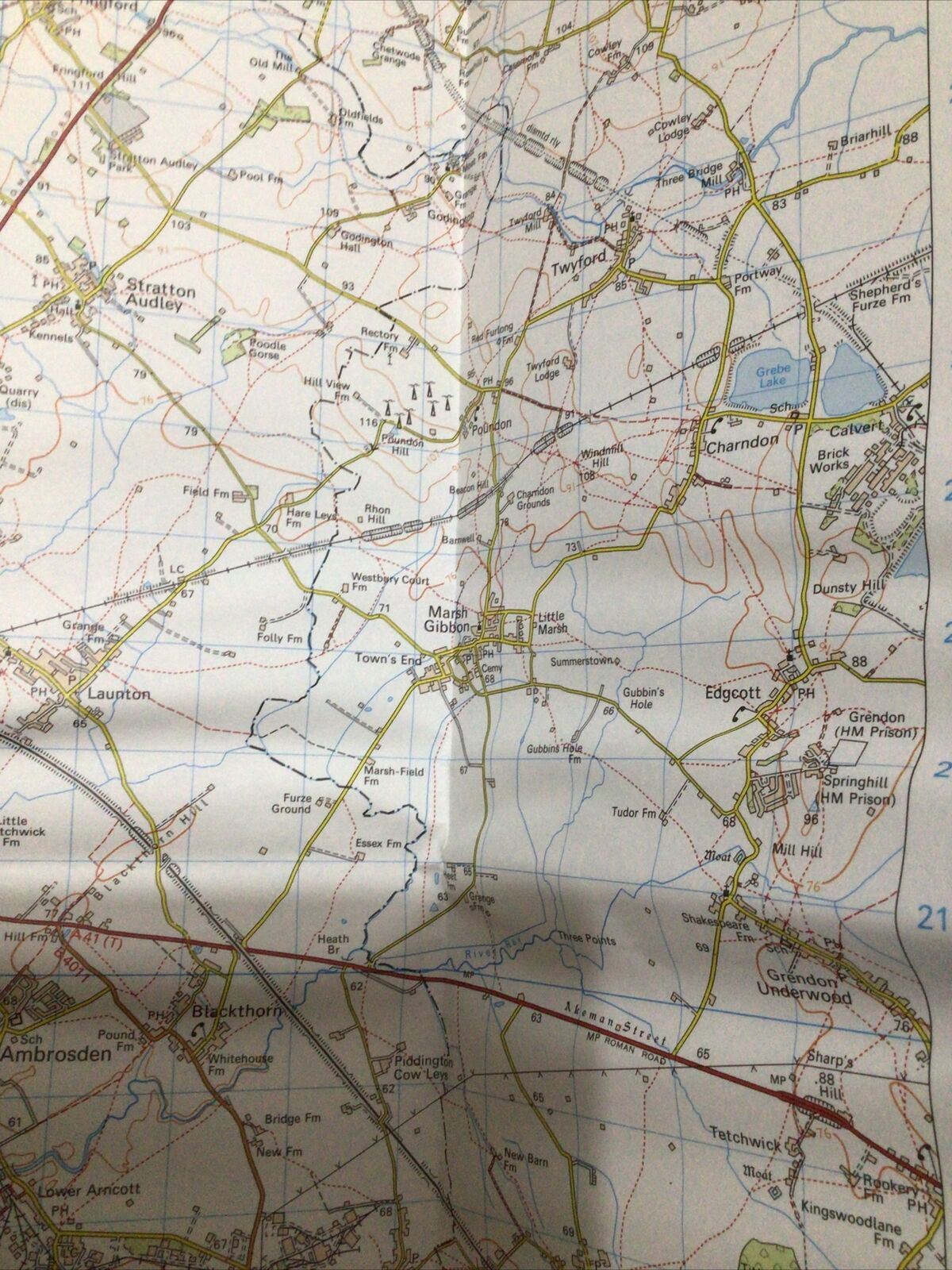 MAP - Ordnance Survey 1:50 2nd Series 1980 -Oxford #164 (8673)