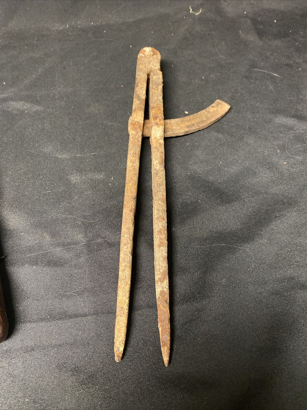 Antique Draughtmen measuring tool and rolling mahogony ruler - (5146)
