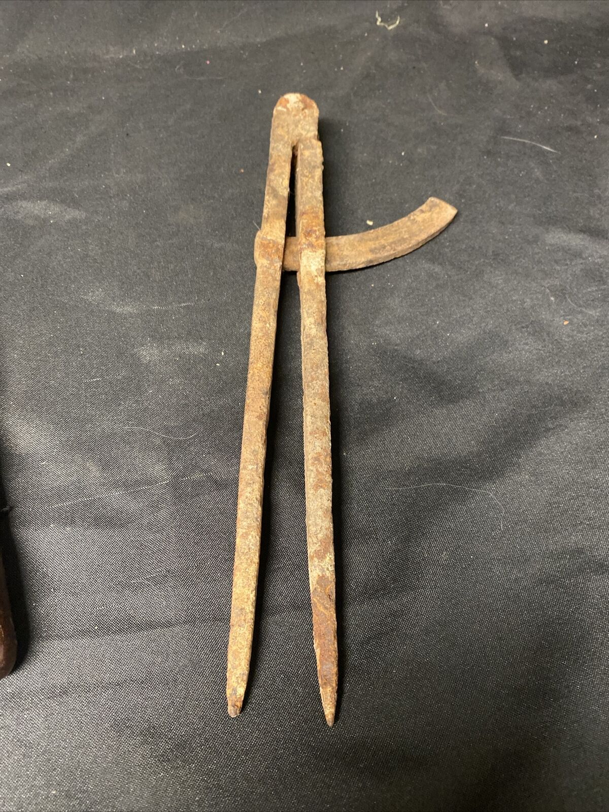 Antique Draughtmen measuring tool and rolling mahogony ruler - (5146)