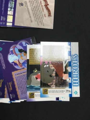 Upper Deck Disney Treasures S3 Trading cards x 47 inc Pooh Silly Aladdin -(6300)