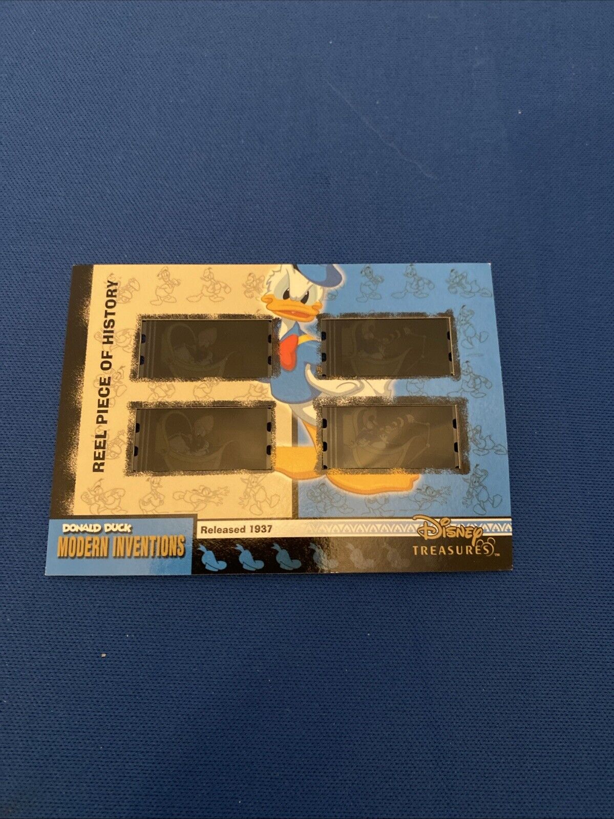 2003 Upper Deck Disney Treasures Donald Duck 4 cell Reel Piece Card PH22 (5782)