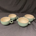 Denby Manor Green 2 x small soup and 2 x cups - (1746)
