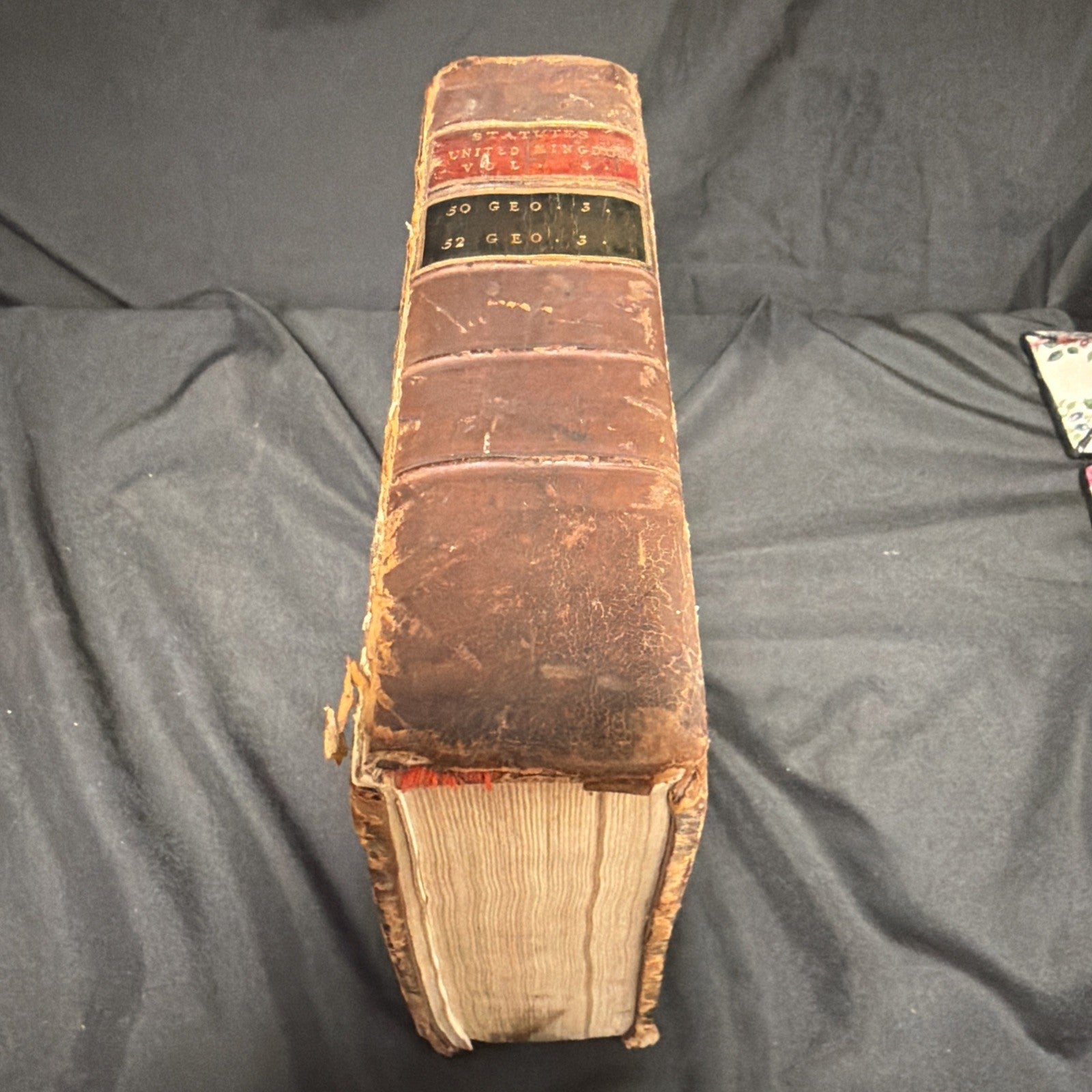 The Statutes of United Kingdom George III 1810 to 1812 Vol 4 huge Book - SKU (1909)