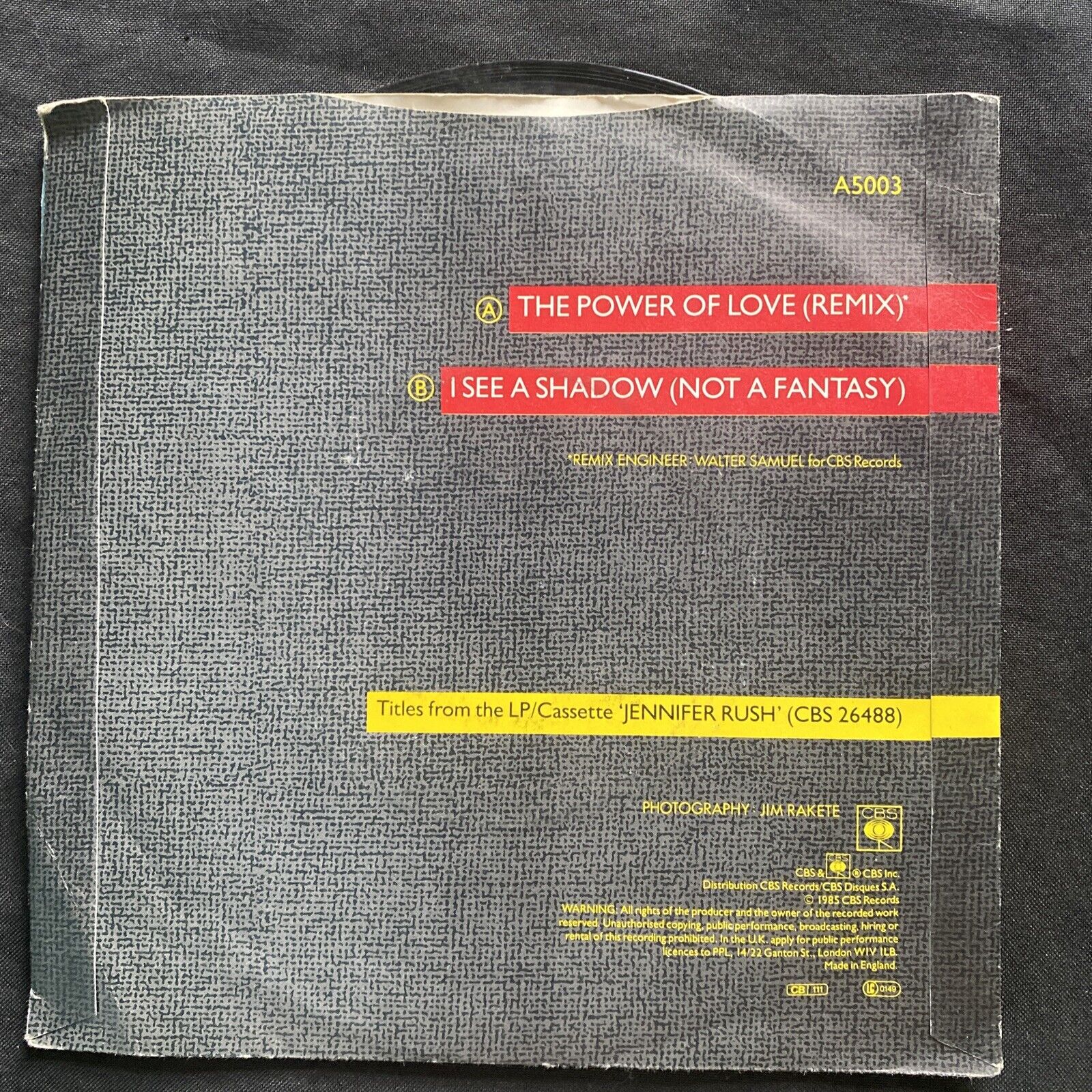 Vinyl Records 7" Singles 5x 1980's Jennifer Rush, David Bowie, Kris Kross - 9435