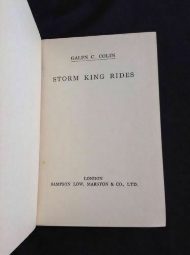 Galen C Colin - Storm King Rides  - Original 1944 print - Children Western (408)