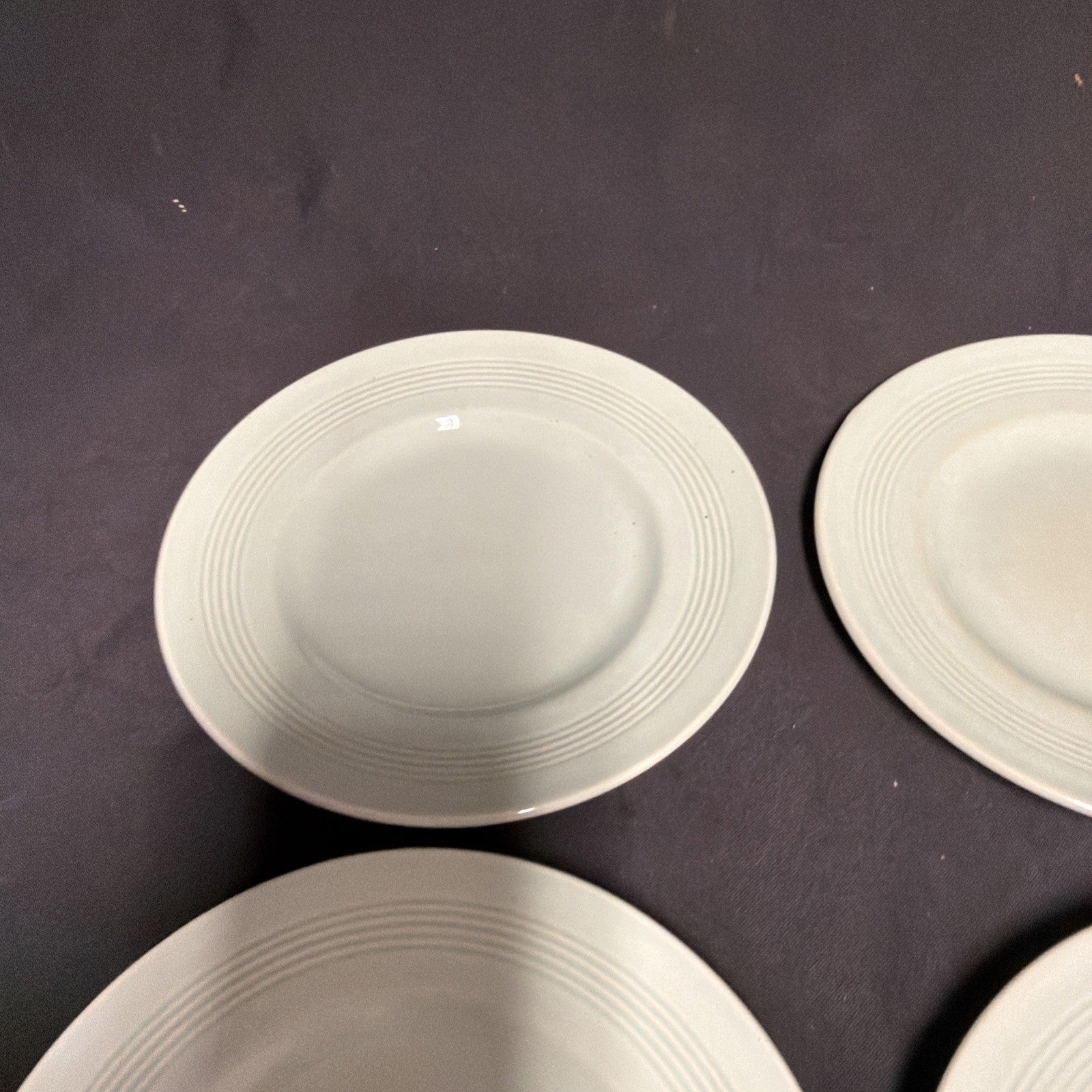 Wood's Ware Beryl Green 1940's Ceramic Side Plates x 6 VGC - (1915) 