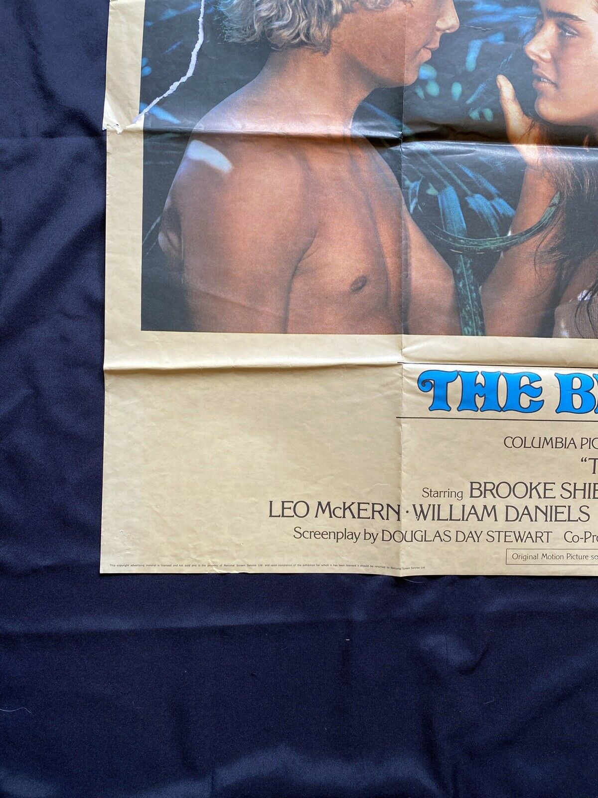 ORIGINAL UK QUAD POSTER - The Blue Lagoon 1980 -  30" x 40" - (6590)