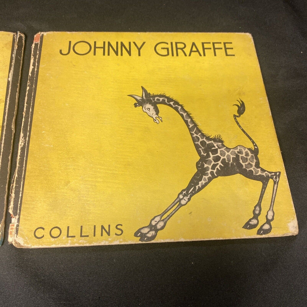 Majorie Barrows 1930's 2x 1st Ed books Ezra the Elephant & Johnny Giraffe (8913)