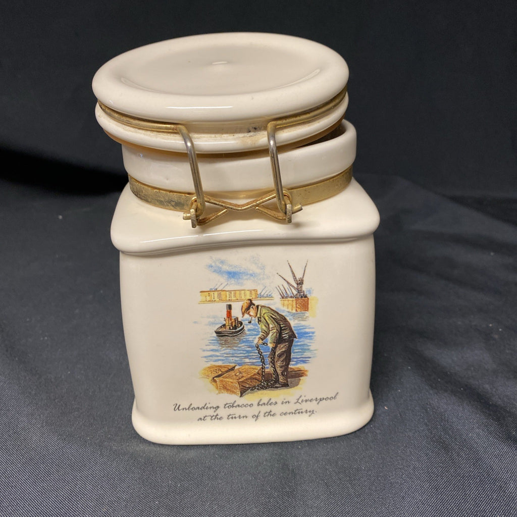 St Bruno tobacco Jar lid rubber seal Liverpool Docks 1996 commemorative - (1751)