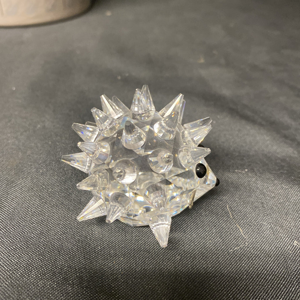 Swarovski Silver Crystal Hedgehog with silver whiskers 5cm Boxed - (1605)
