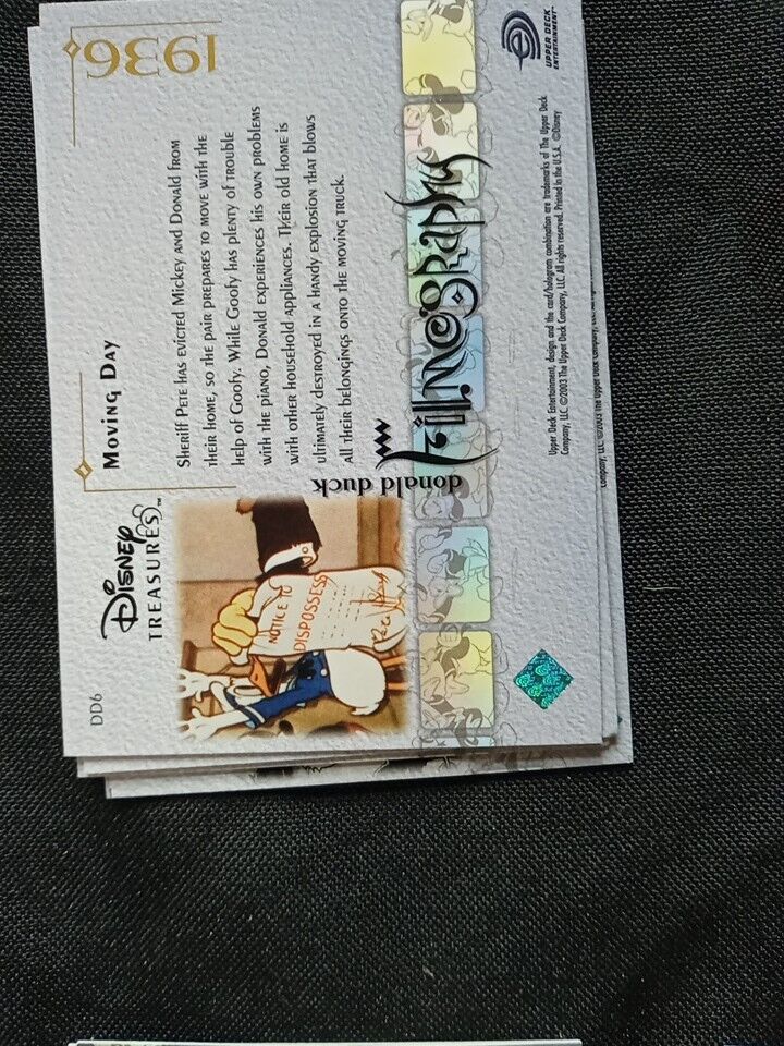 Upper Deck 2003 Disney Treasures Donald Duck filmography x45 Trading Cards (5753