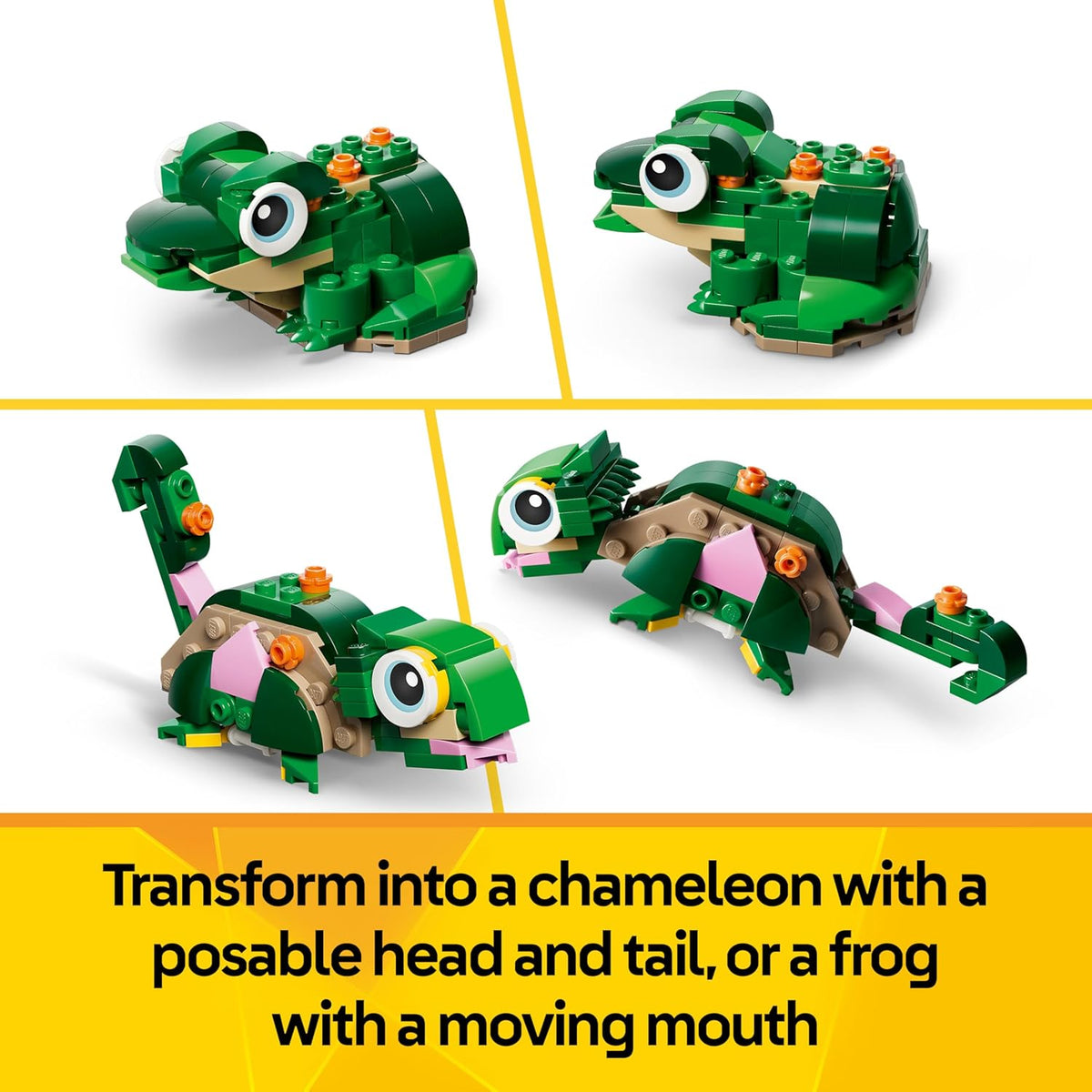 LEGO Creator 3 in 1 - Turtle with Water Lily Flower / Frog / Chameleon - 31377