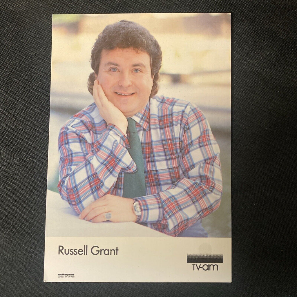 Press Fan Photo Signed Autographed by Russell Grant Original Vintage (8920)