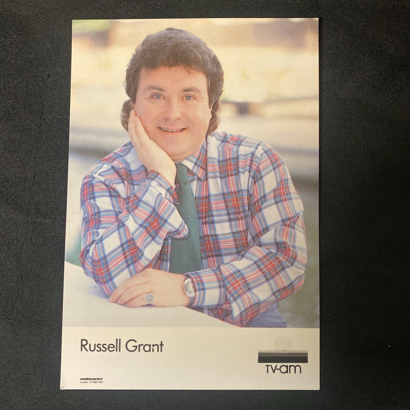 Press Fan Photo Signed Autographed by Russell Grant Original Vintage (8920)