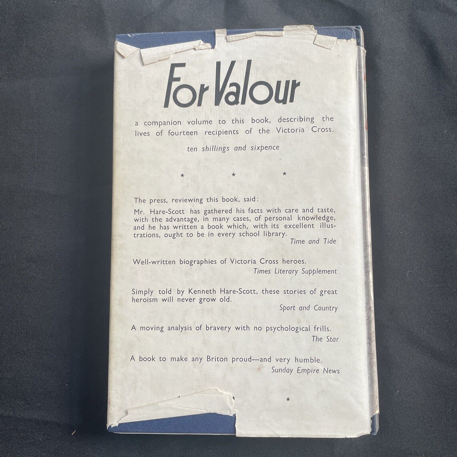 BOOK - For Gallantry The George Cross - Kenneth Hare-Scott - 1951 1st Ed - (9508