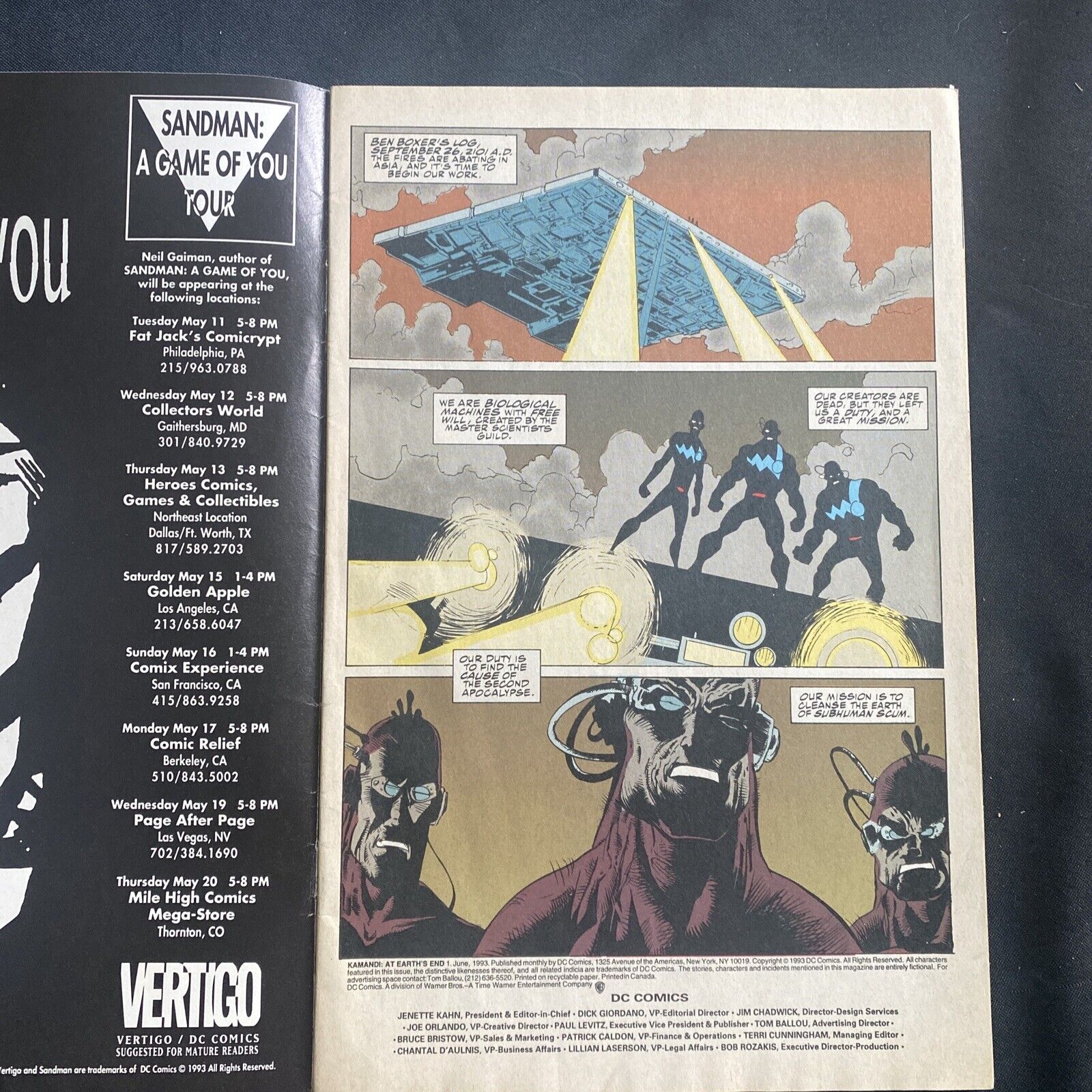 COMIC - DC Comics KAMANDI At earth's End - Jun 1993 - New York - (8808)