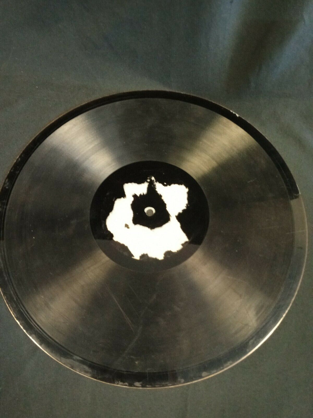 Zinc Acid Dip Record one sided Antique- 12" Very rare item - (7696)