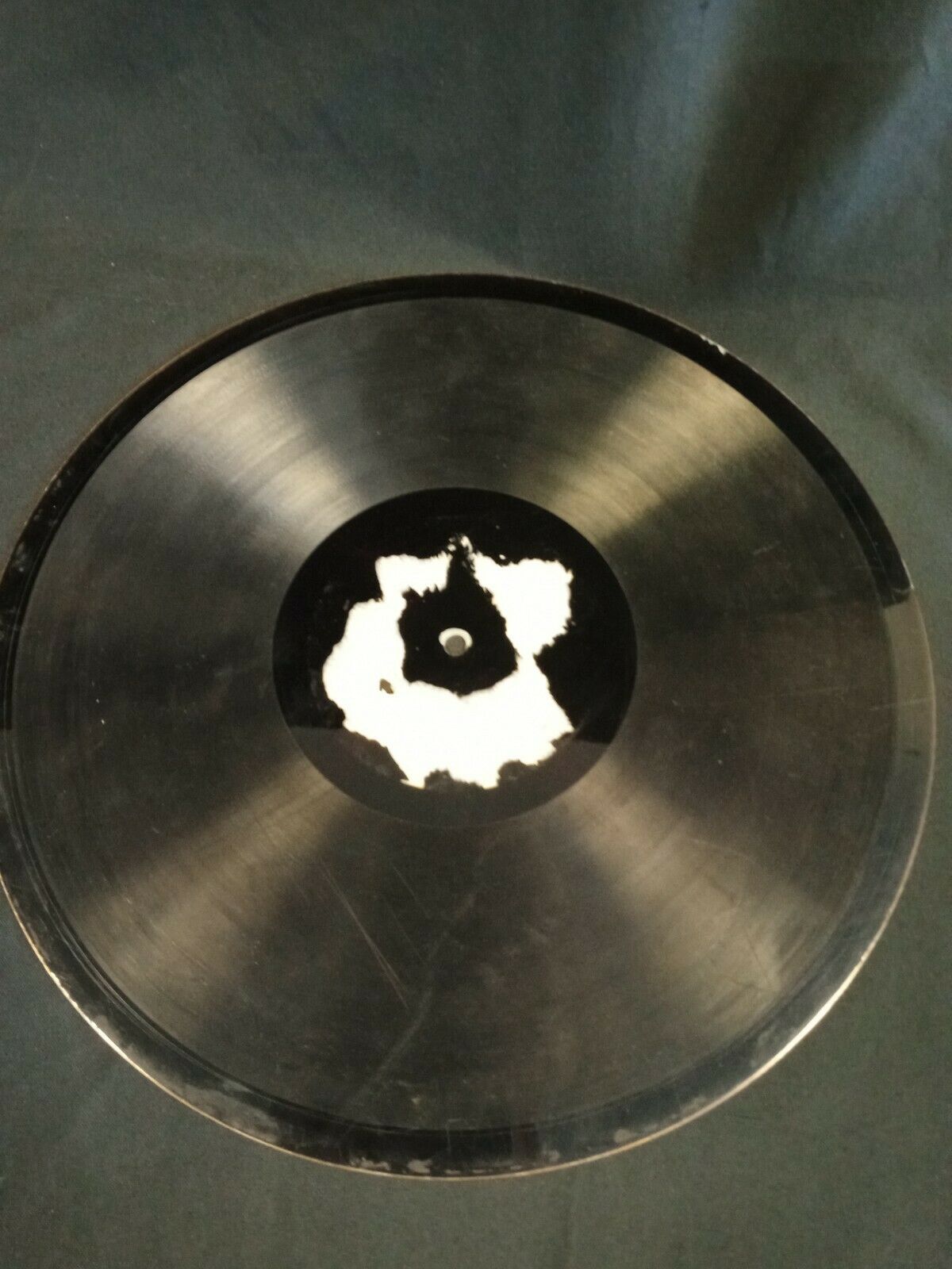 Zinc Acid Dip Record one sided Antique- 12" Very rare item - (7696)