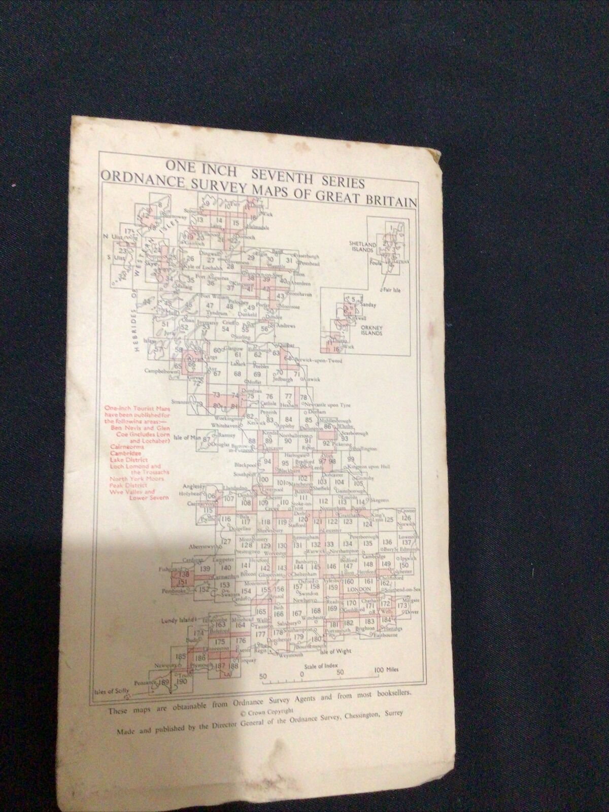 MAP - Ordnance Survey 1 inch 7th Series 1968 - Dorchester CLOTH #178 (8681