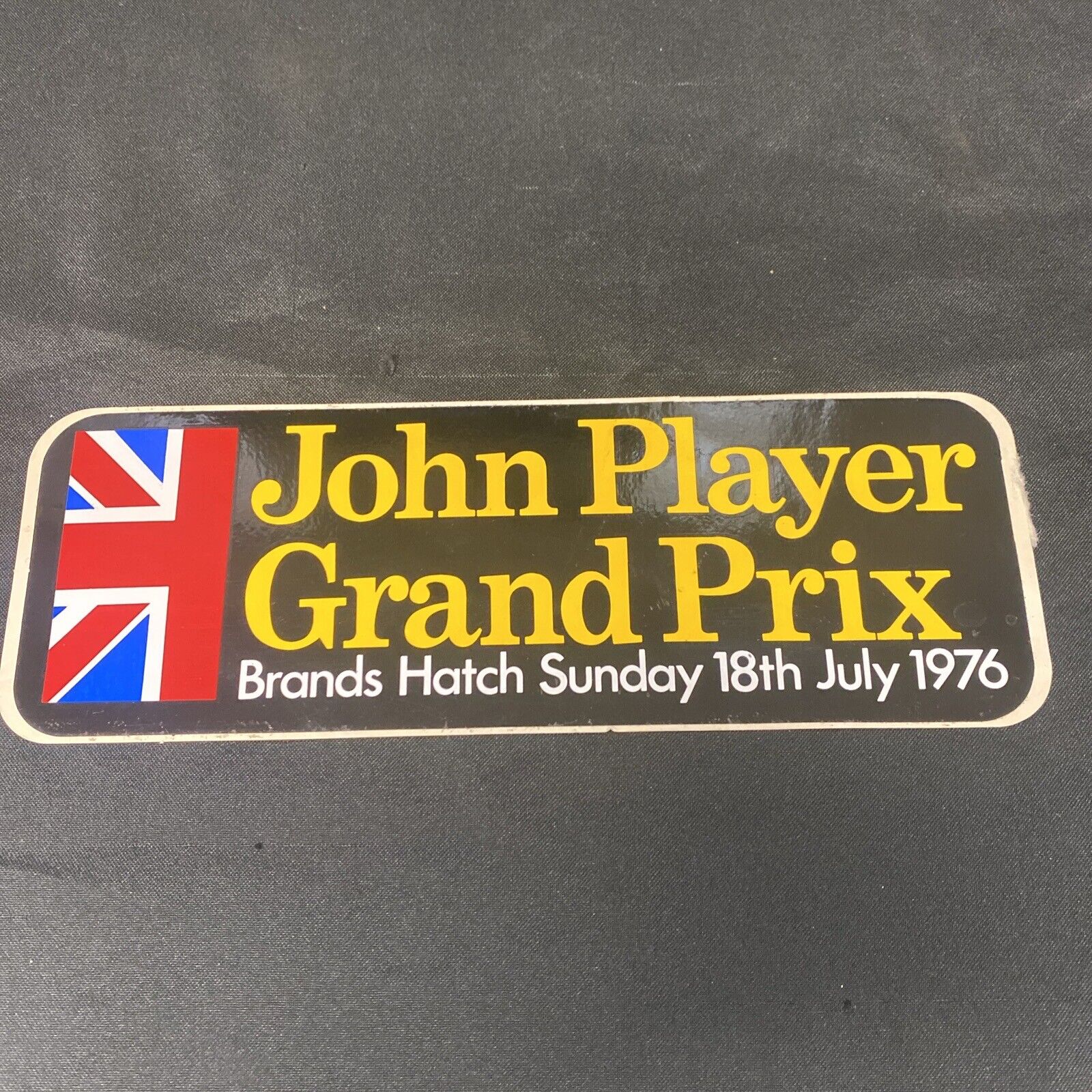 John Player Grand Prix Brands Hatch 1976 Bumper Sticker Unused -(8935)