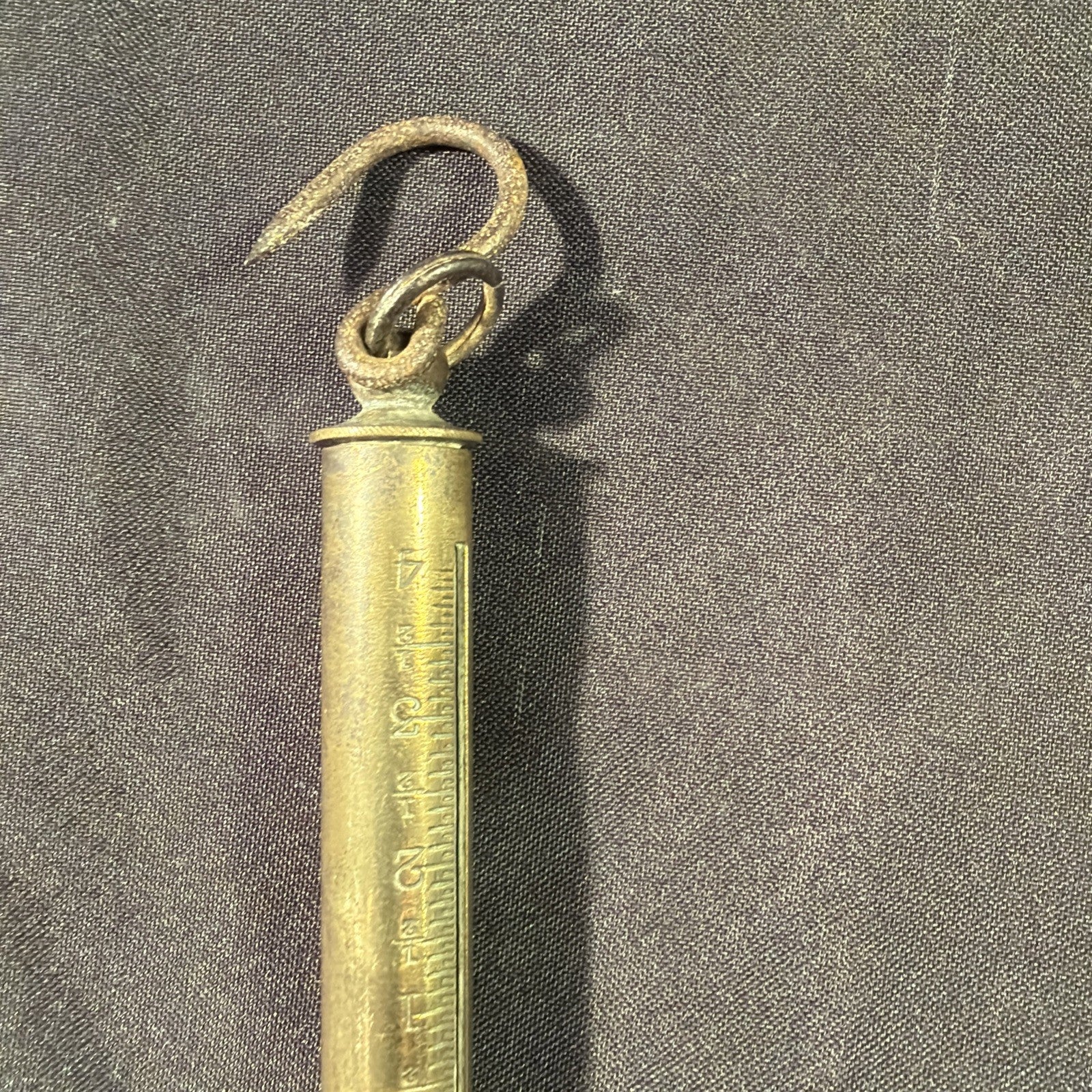 Victorian Brass Hanging Weight Scale 4LB Lovely Condition - (1993)