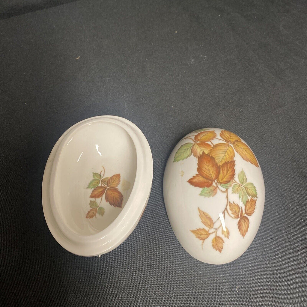 Trinket Box EGG - Bone China Made in England by Rosanne Egg - (9199)
