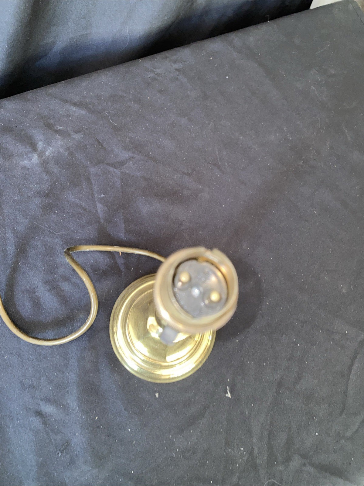 Vintage Brass Table Lamp 24cm tall - (1202)