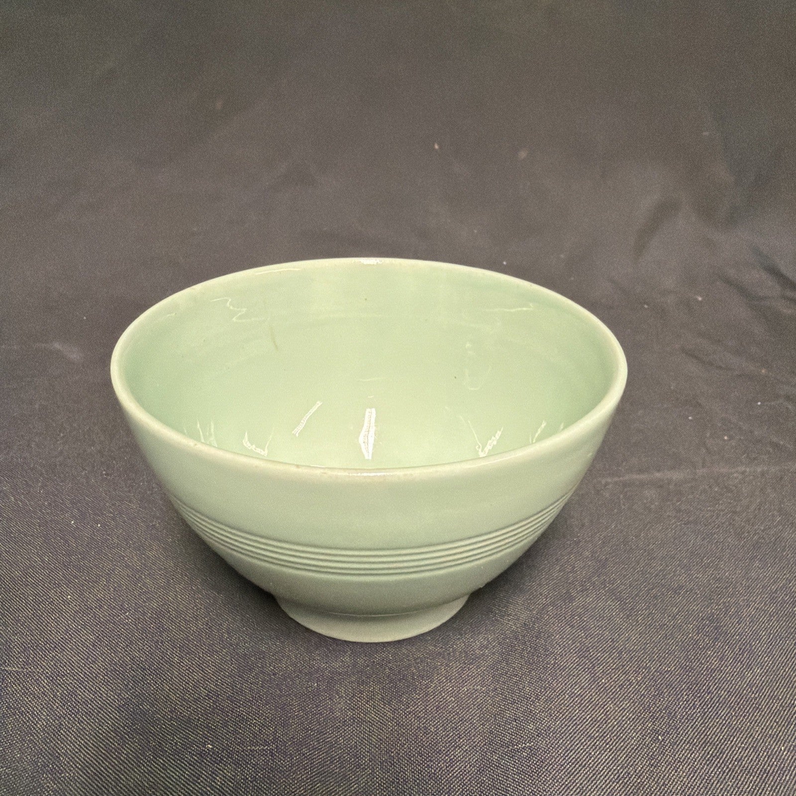 Wood's Ware Beryl Utility Green 1940's Sugar Bowl 7.5cm tall, 11.5 D.- (1928) 