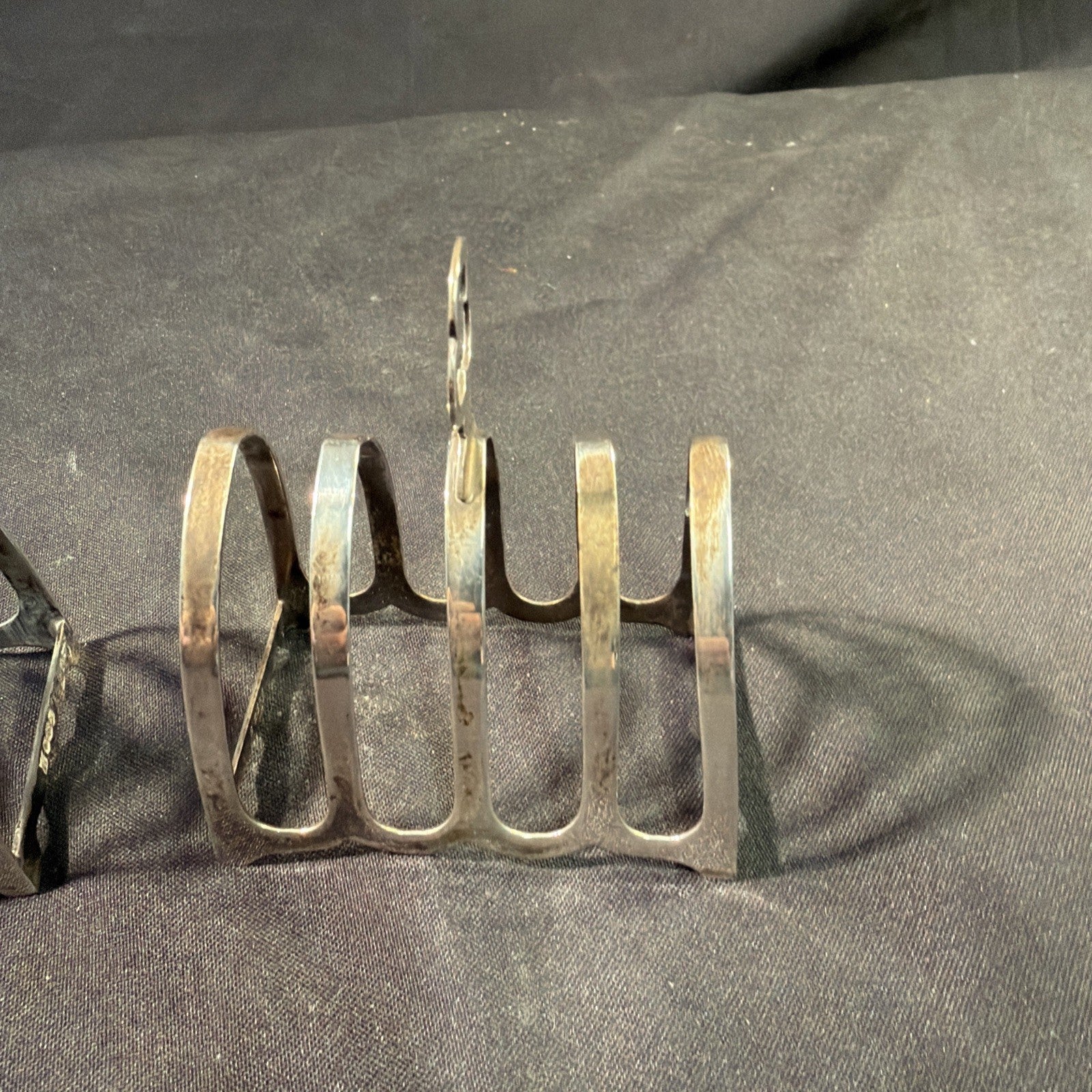 Solid Silver Toast Racks Pair 1940 Cooper Brothers and Sons 82g - (2060)