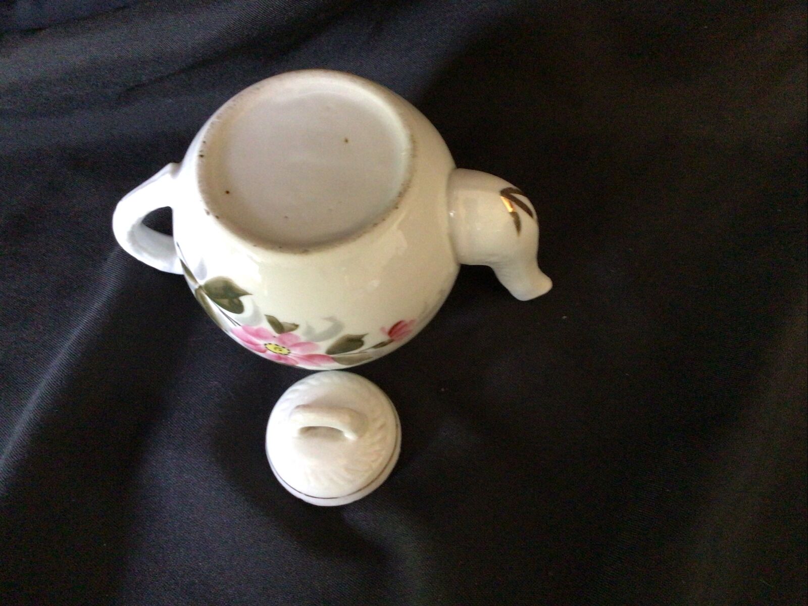 Teapot Collectors Small Ceramic Vintage 8cm English Style - (8369)