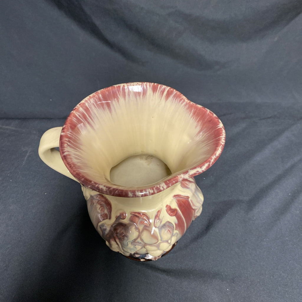 Vintage Germany Red & Yellow Glazed Grapes Bay Keramik Pottery Jug 275/17 - (1775)