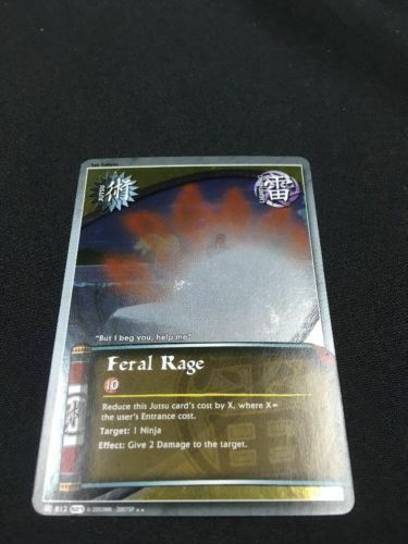 Shonen Jump's Naruto Collectible card FOIL Feral Rage #812 - (6327)