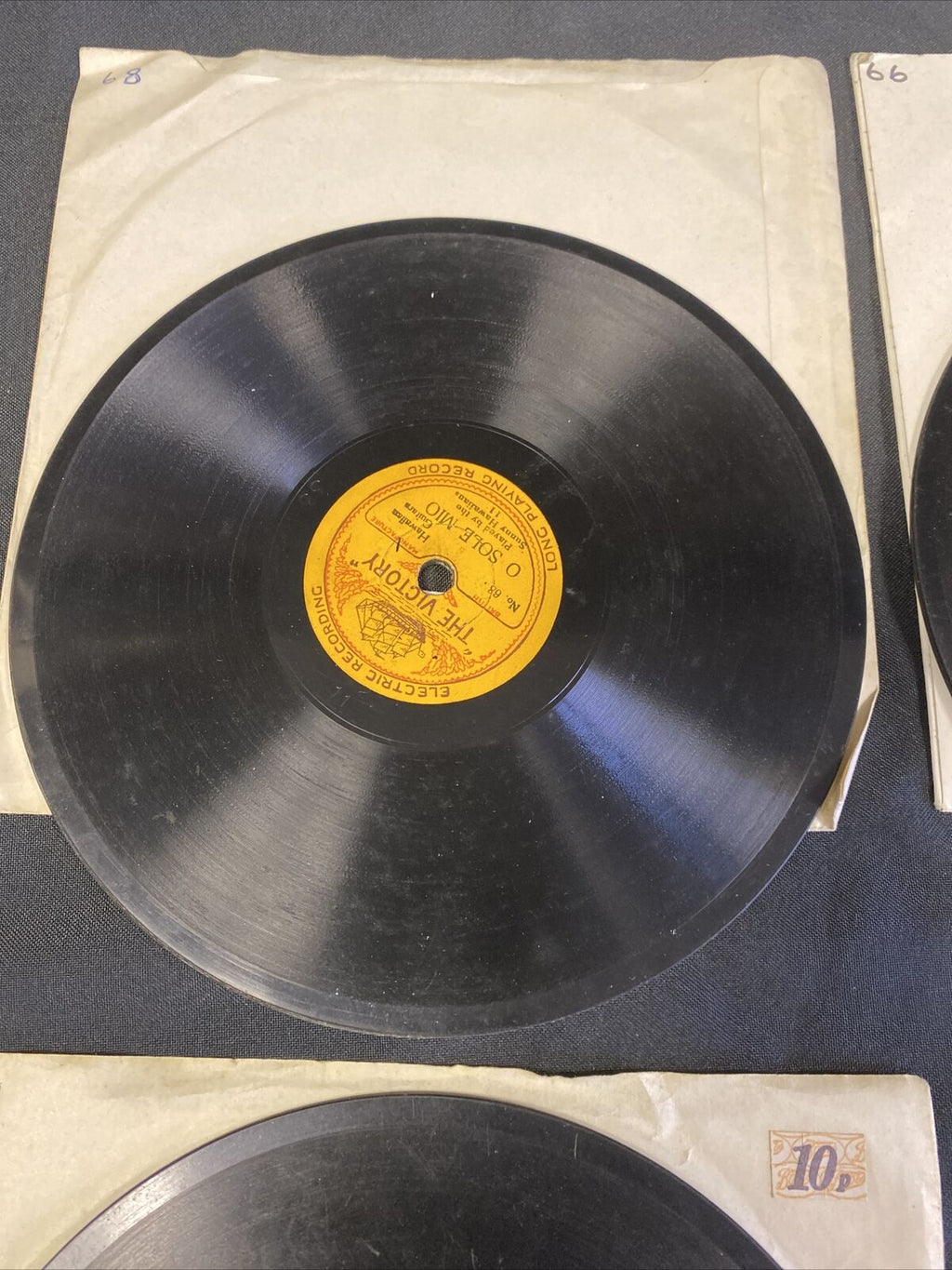 THE VICTORY SHIP - 5.5" Shellac Records Victory Military Band x 4  -  (7690)