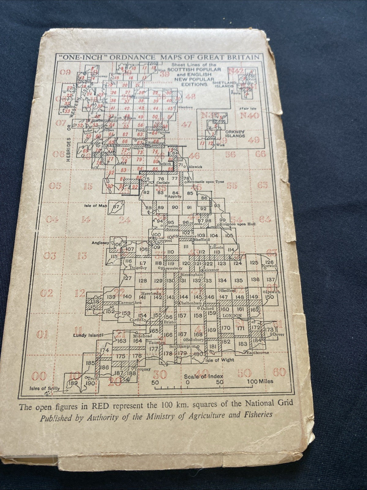 Banbury Ordnance Survey One Inch Map Published 1946 #145 (1284)