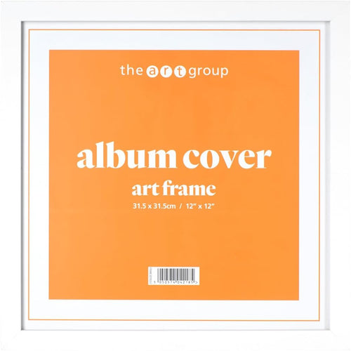 Album Vinyl Picture Frame 12" x 12" White Frame